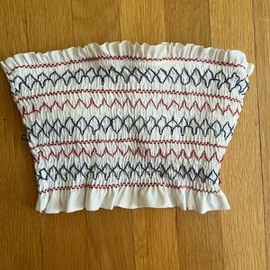 Target Xhiliration Red, White, and Blue Bandeau Bikini Top